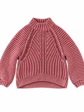 Free People Rose Cable Turtleneck Sweater